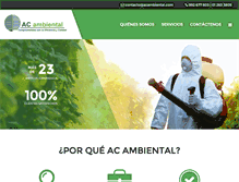 Tablet Screenshot of acambiental.com